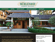 Tablet Screenshot of landhotel-muehlenhof.de